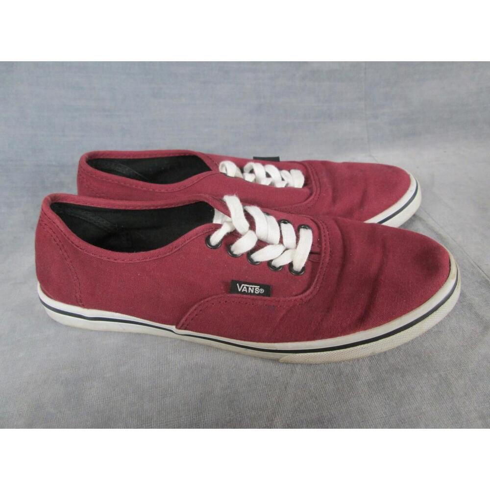 Vans Off The Wall TB4R  Womens 7 Mens 5.5 Low Top Skate Shoes Burgundy Unisex